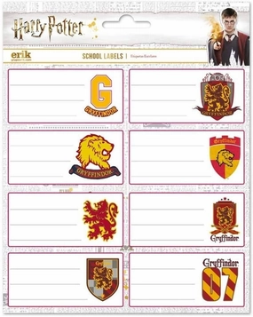 Harry Potter Self-Adhesive Labels - Gryffindor