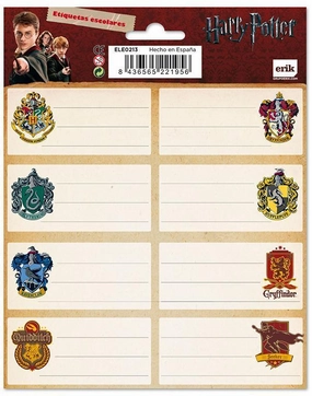 Harry Potter Self-Adhesive Labels - Shields