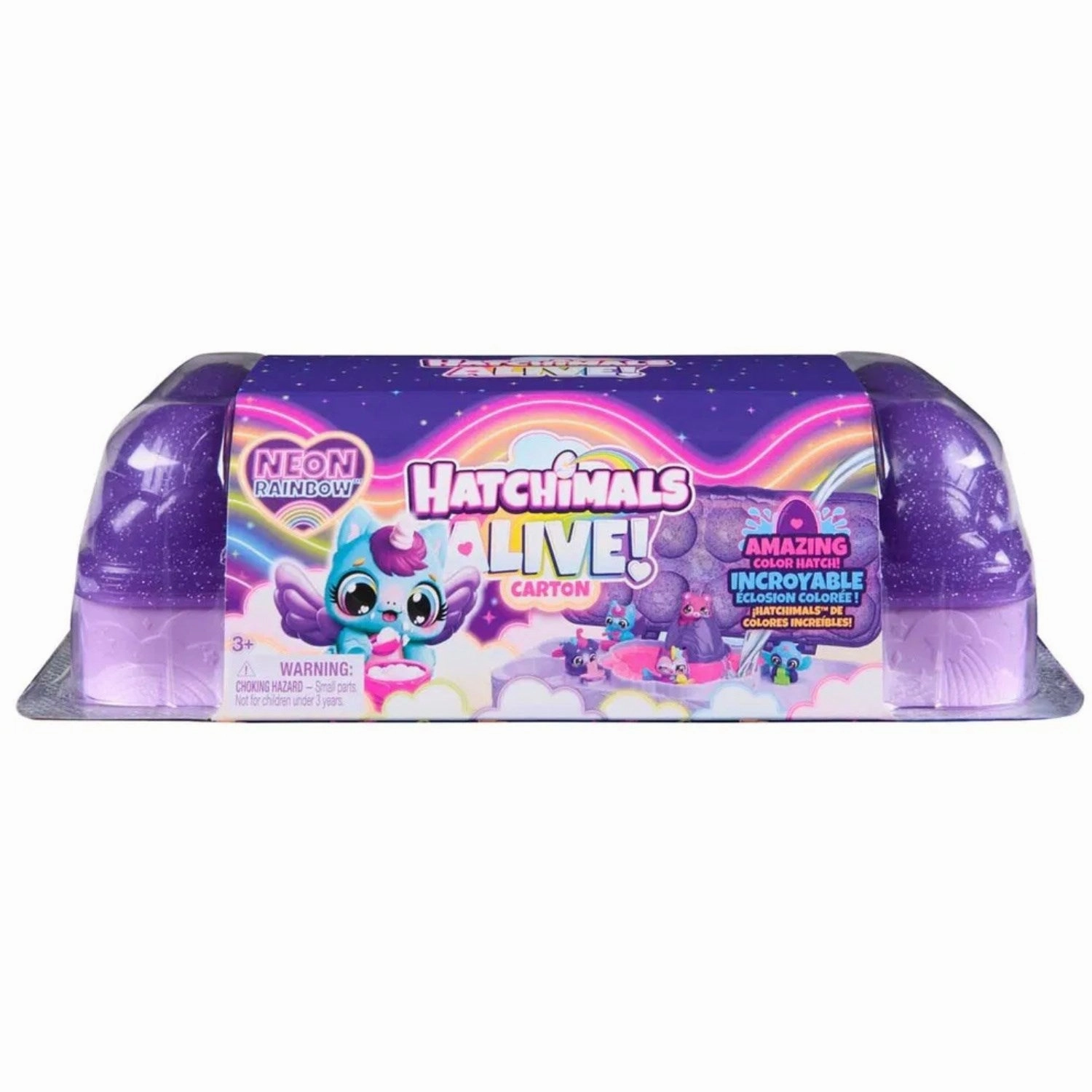 Hatchimals Alive Neon Rainbow Carton