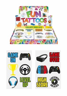 Hendrandt N51 514 Mini Gamer Temporary Tattoo Sheets