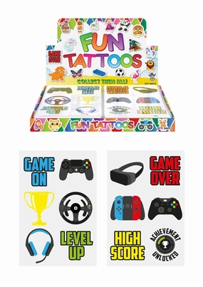 Hendrandt N51 514 Mini Gamer Temporary Tattoo Sheets