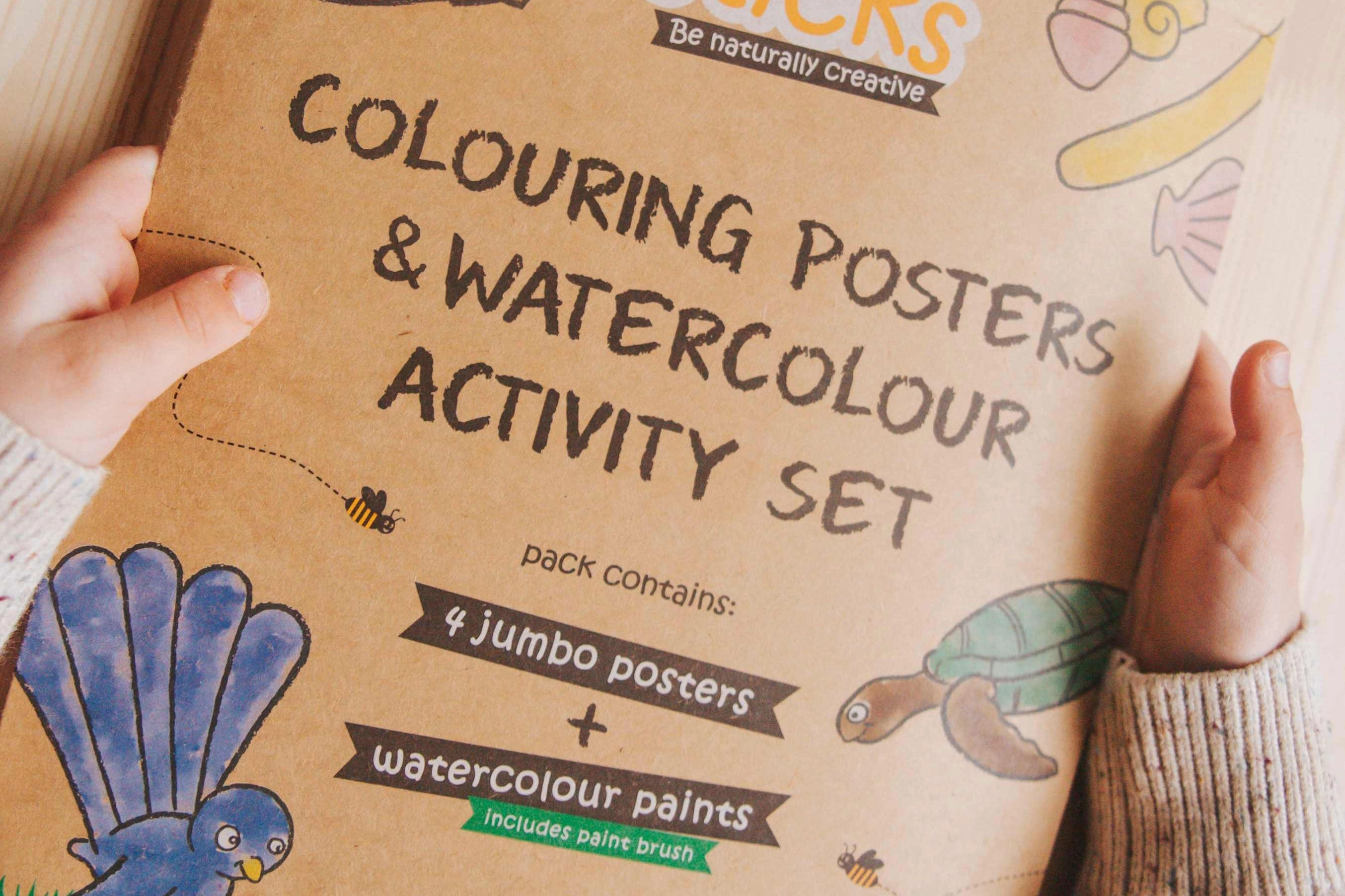 Honeysticks Jumbo Posters and Paints Activity Set