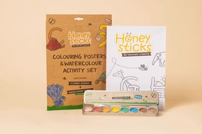 Honeysticks Jumbo Posters and Paints Activity Set