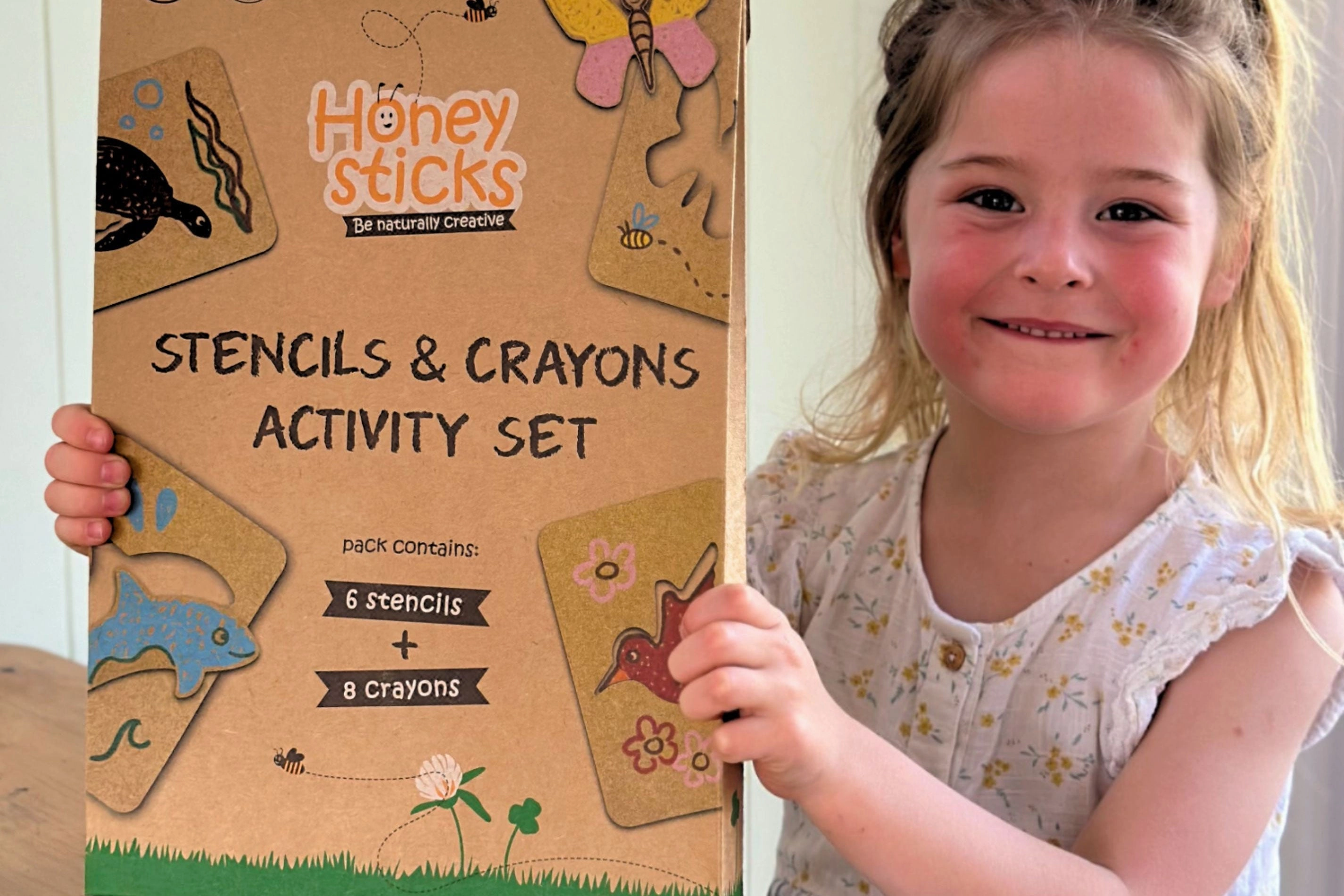 Honeysticks Stencils and Crayons Activity Set