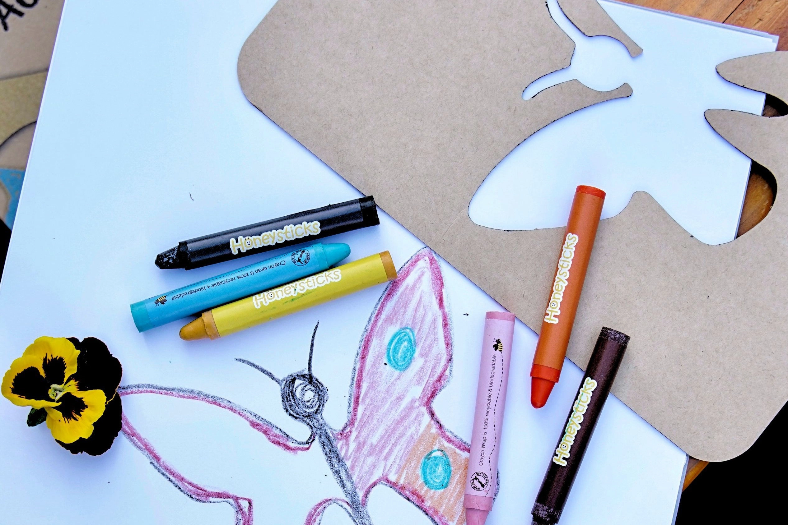 Honeysticks Stencils and Crayons Activity Set