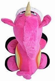 Inflate-A-Mals Soft and Cuddly Inflatable Ride On Unicorn, 20-Inch, Pink with Rainbow