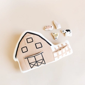 interactive farmhouse   animal pillow