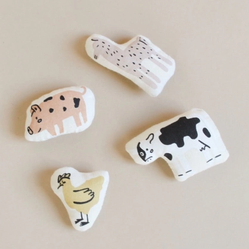 interactive farmhouse   animal pillow