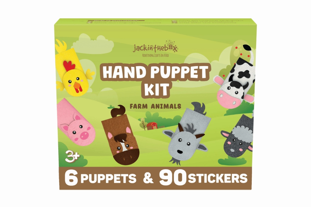 JackInTheBox Hand Puppet Kit - Farm Animals