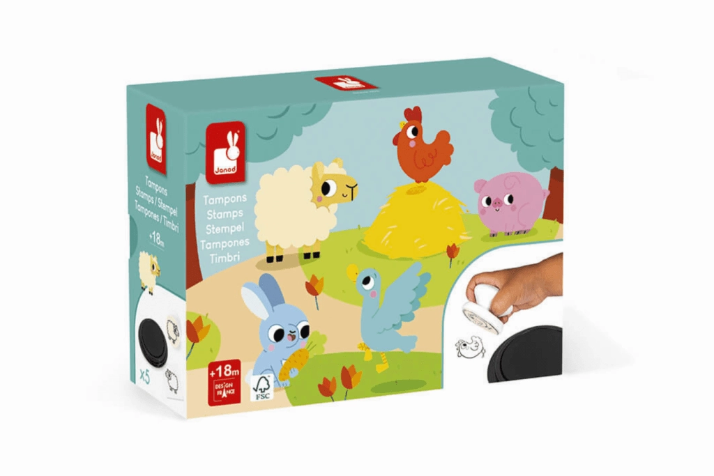 Janod Farm Stamp Set