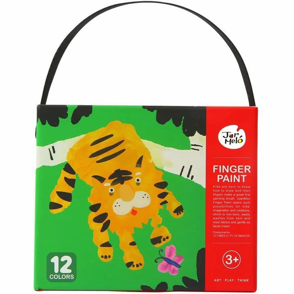 Jar Mel 12 Colour Finger Paint Set with Carry Case