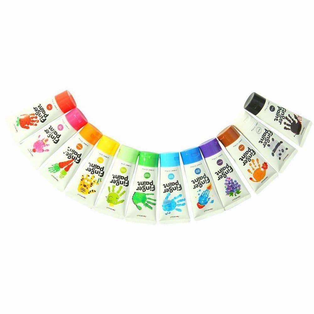 Jar Mel 12 Colour Finger Paint Set with Carry Case