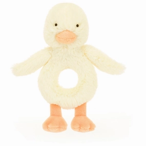 Jellycat Bashful Duckling Ring Rattle