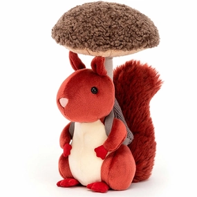 Jellycat Garden Fungi Forager Squirrel 20 cm