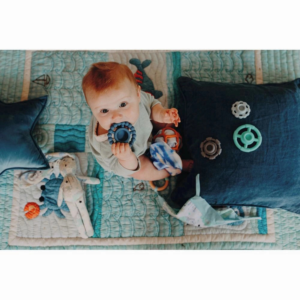 Jellystone Designs Rainbow Stacker & Teether - Ocean