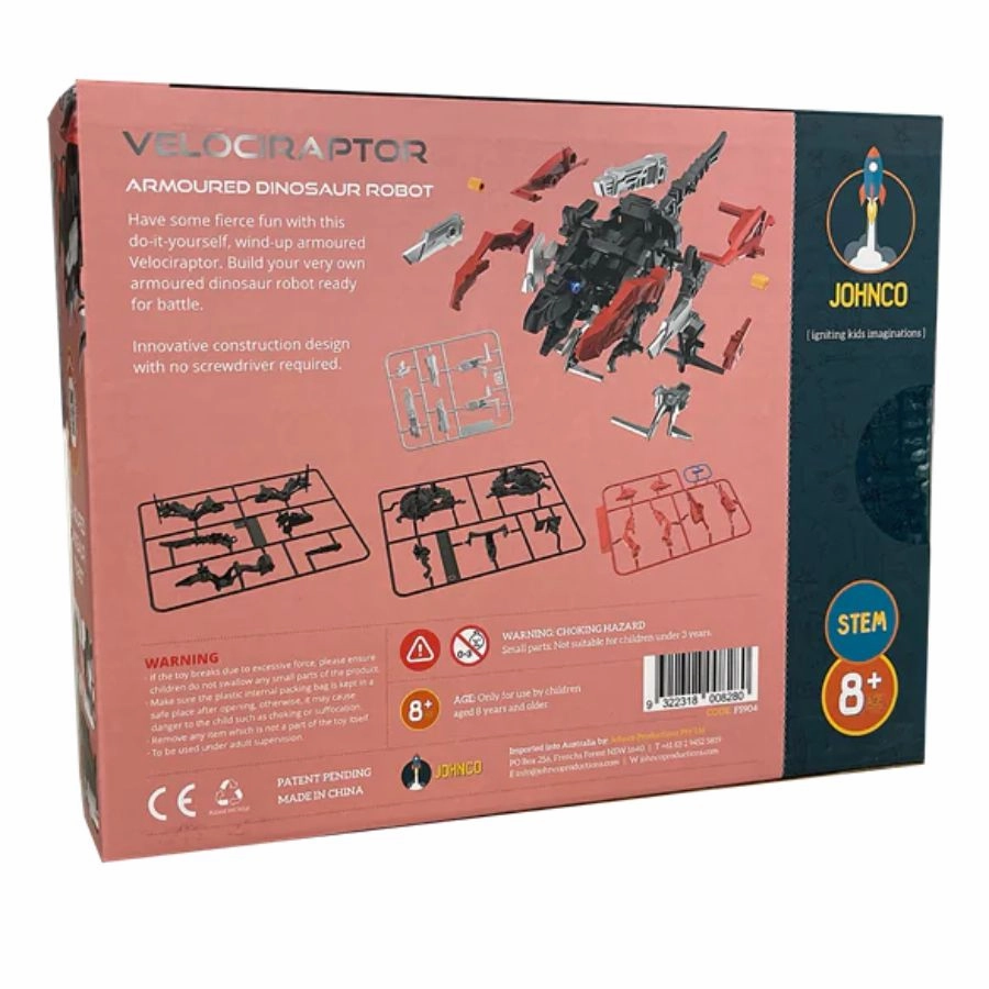 Johnco - Velociraptor Armoured Dinosaur Robot
