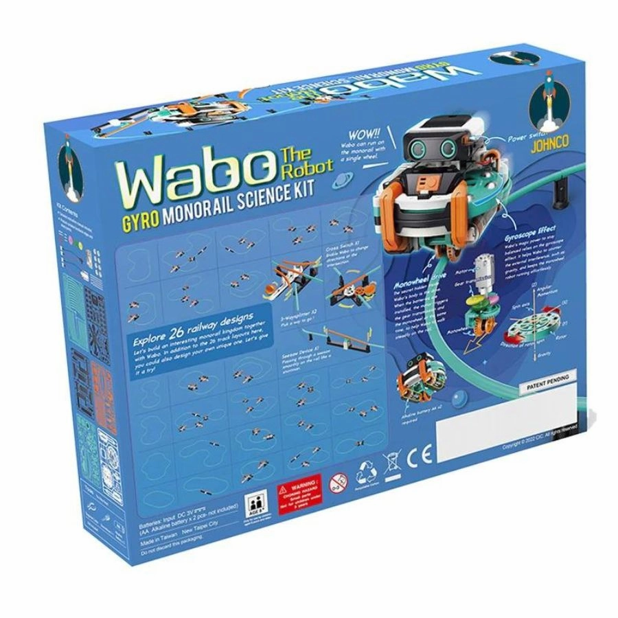 Johnco - Wabo The Robot: Gyro Monorail Science Kit
