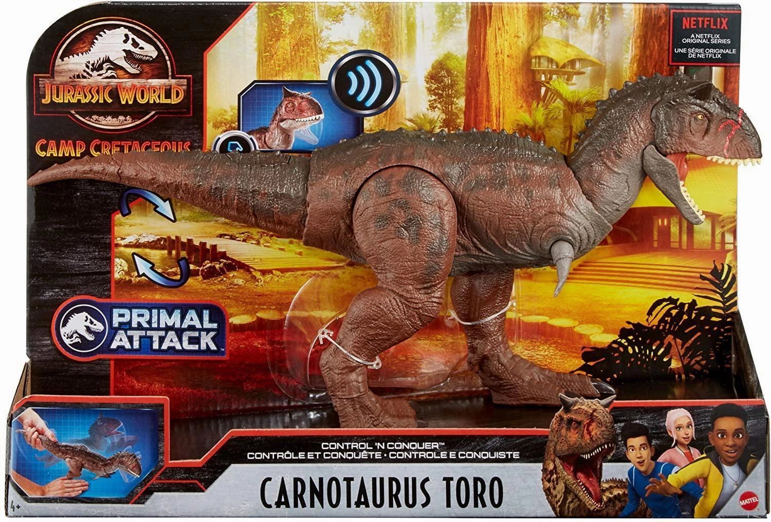 Jurassic World Camp Cretaceous Control 'N Conquer Carnotaurus Toro
