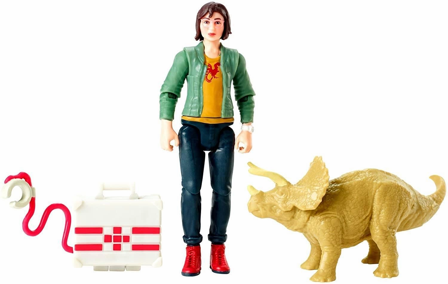 Jurassic World Figures Zia & Triceratops Figurines Playset
