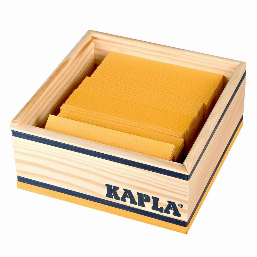 Kapla - Colour Square 40 Piece Wooden Block Set (Assorted Colours)