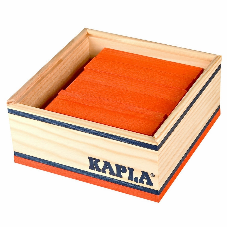 Kapla - Colour Square 40 Piece Wooden Block Set (Assorted Colours)