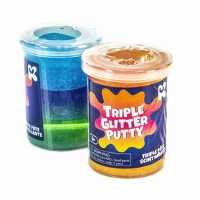 Keycraft Triple Glitter Colour Putty