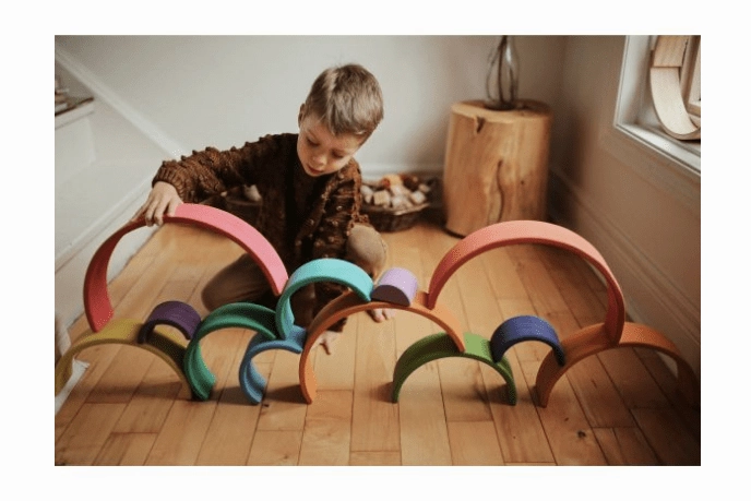 Kinderfeets Large Wooden Rainbow Arch