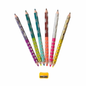 King Fox 6 Jumbo Double-Sided Pencils