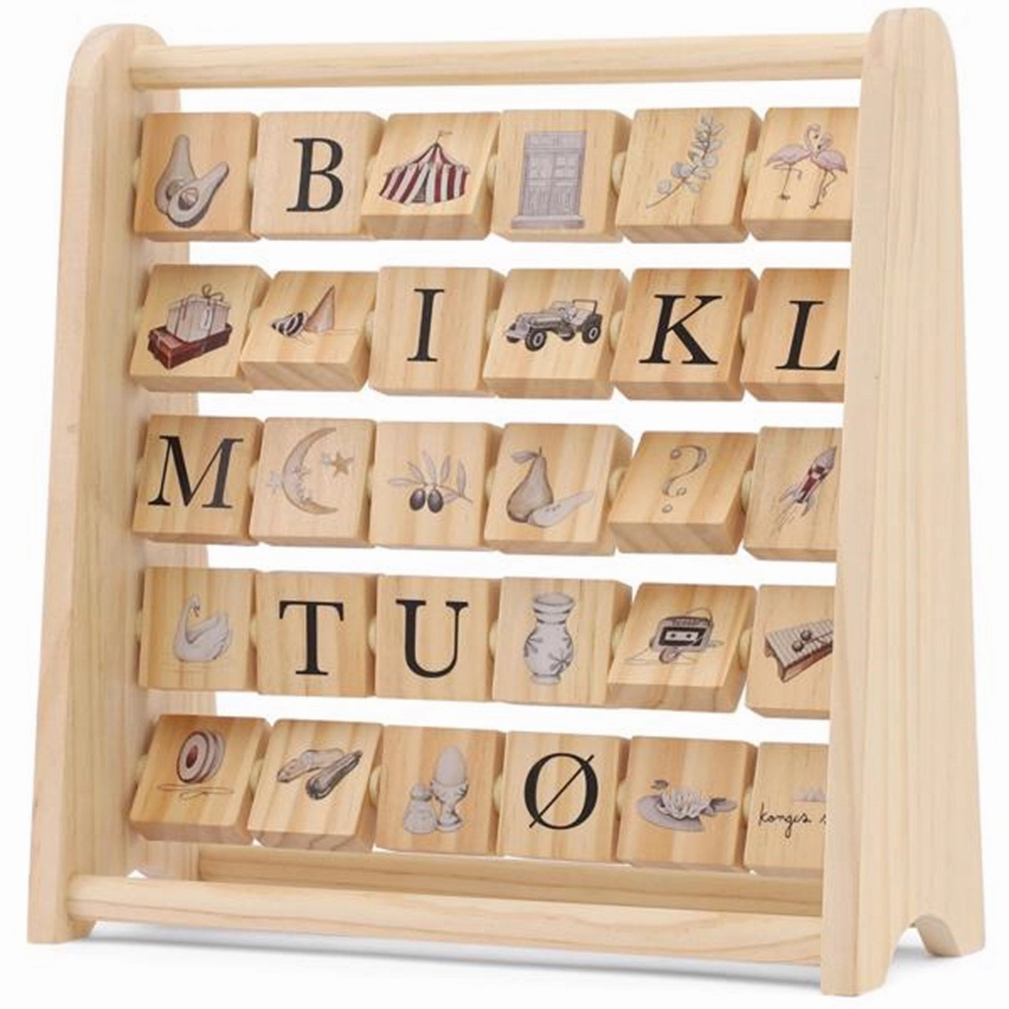 Konges Sljd Alphabet Frame Wood