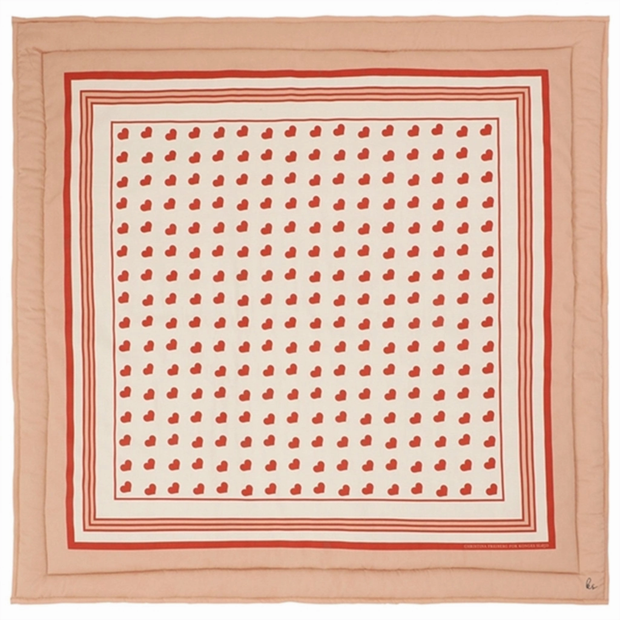 Konges Sljd Play Blanket Coeur
