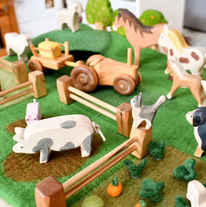 Large Farm Felt Play Mat Playscape