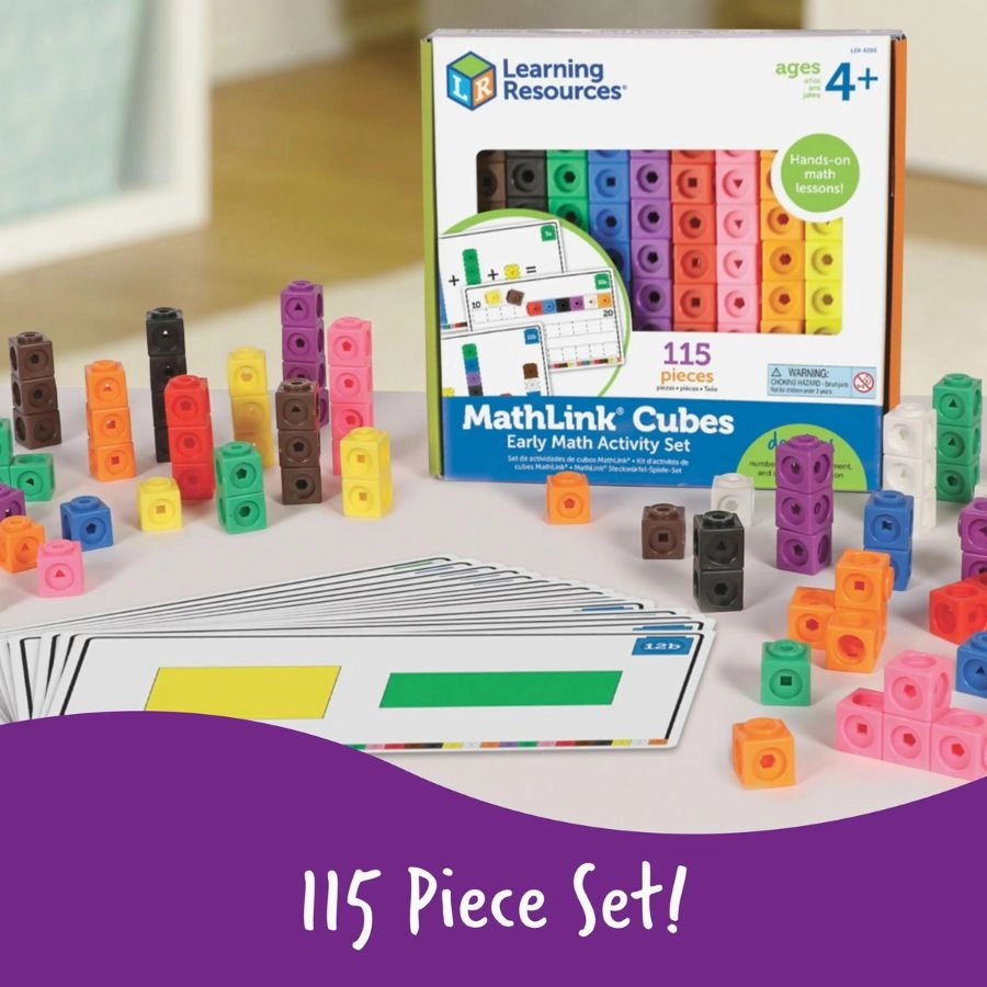 Learning Resources - Mathlink Cubes Early Math Activity Set