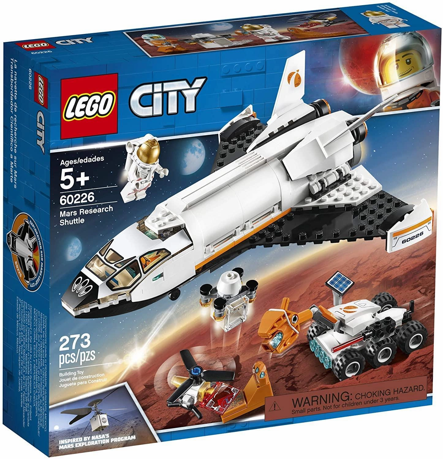 LEGO 60226 CITY Space Mars Research Shuttle Toy Building Kit
