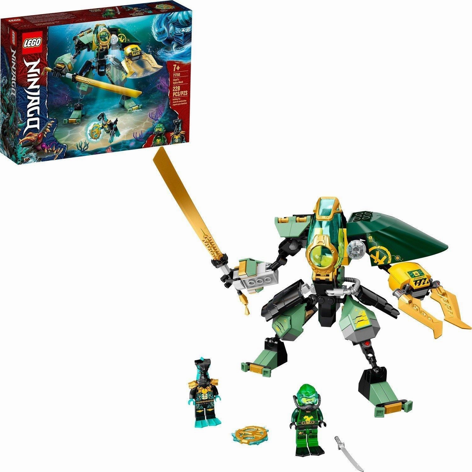 LEGO 71750 NINJAGO Lloyds Hydro Mech Action Figure Set