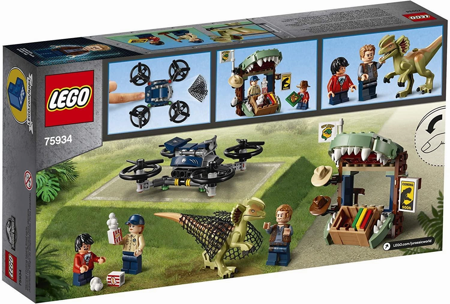 LEGO 75934 Jurassic World Dilophosaurus on The Loose Building Kit