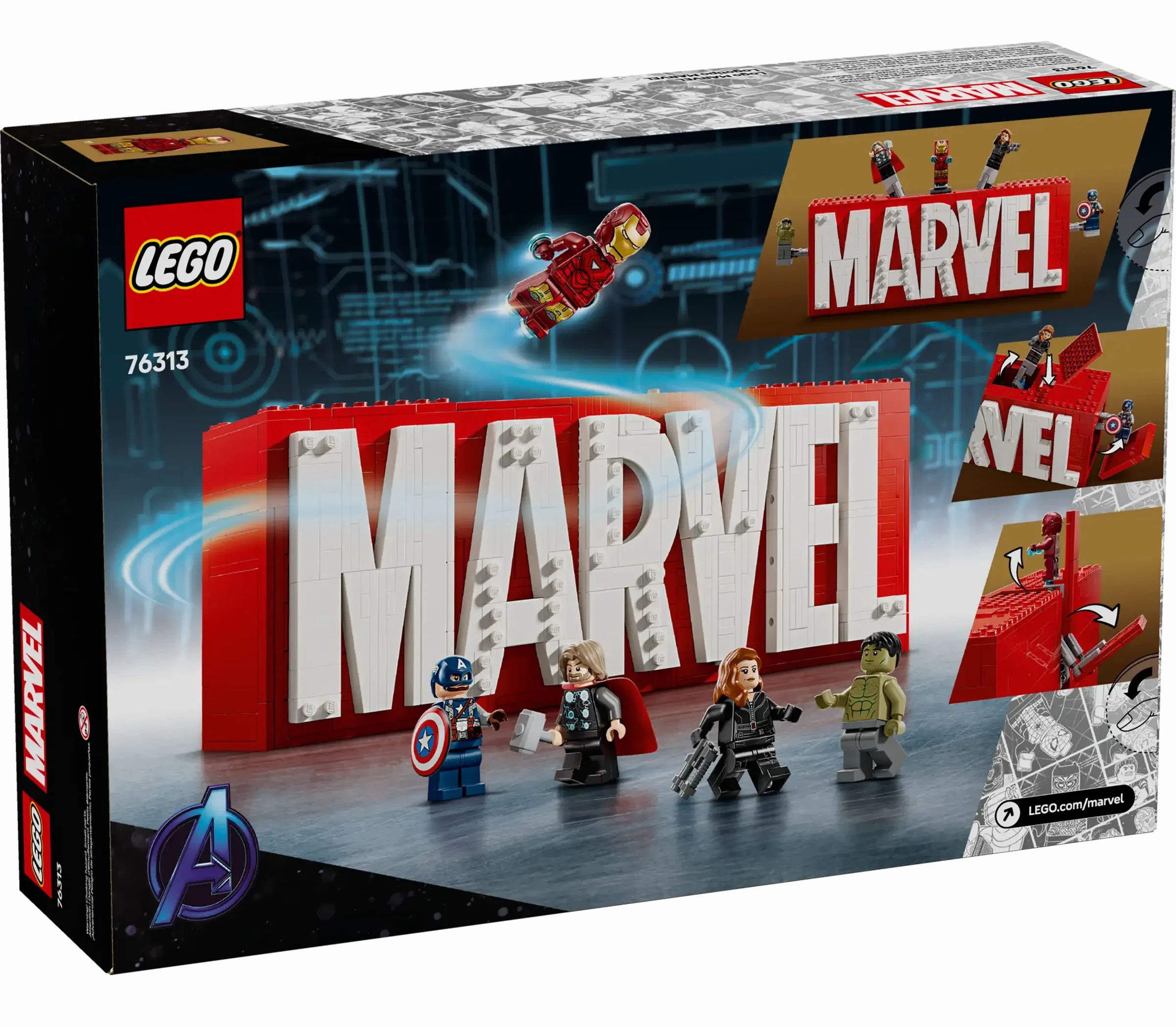 LEGO 76313 MARVEL Logo & Minifigures