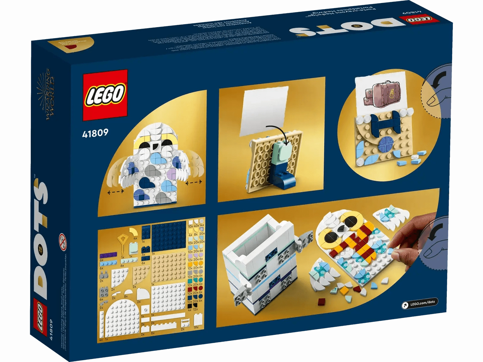LEGO DOTS 41809 Harry Potter Hedwig Pencil Holder Set
