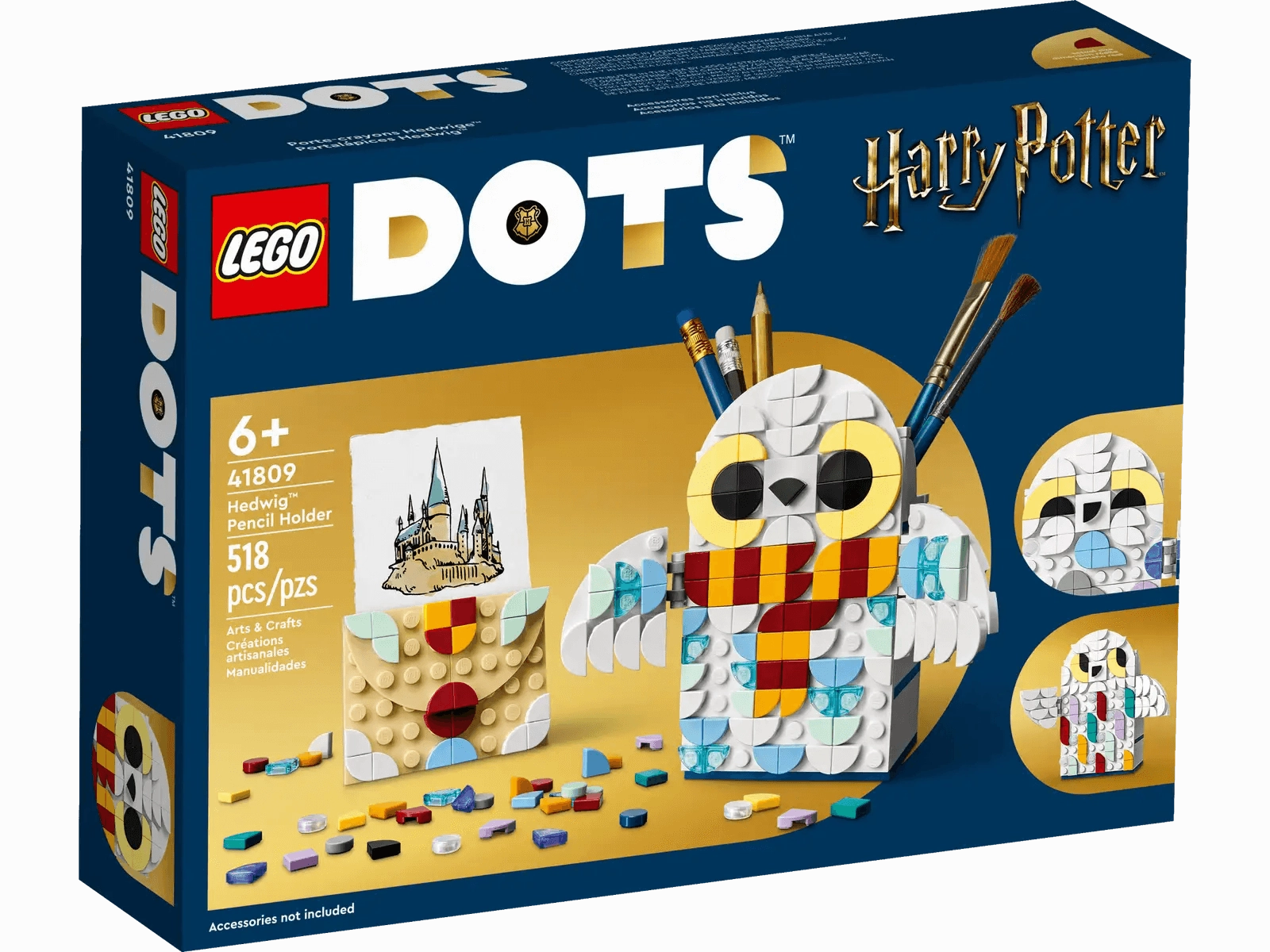 LEGO DOTS 41809 Harry Potter Hedwig Pencil Holder Set