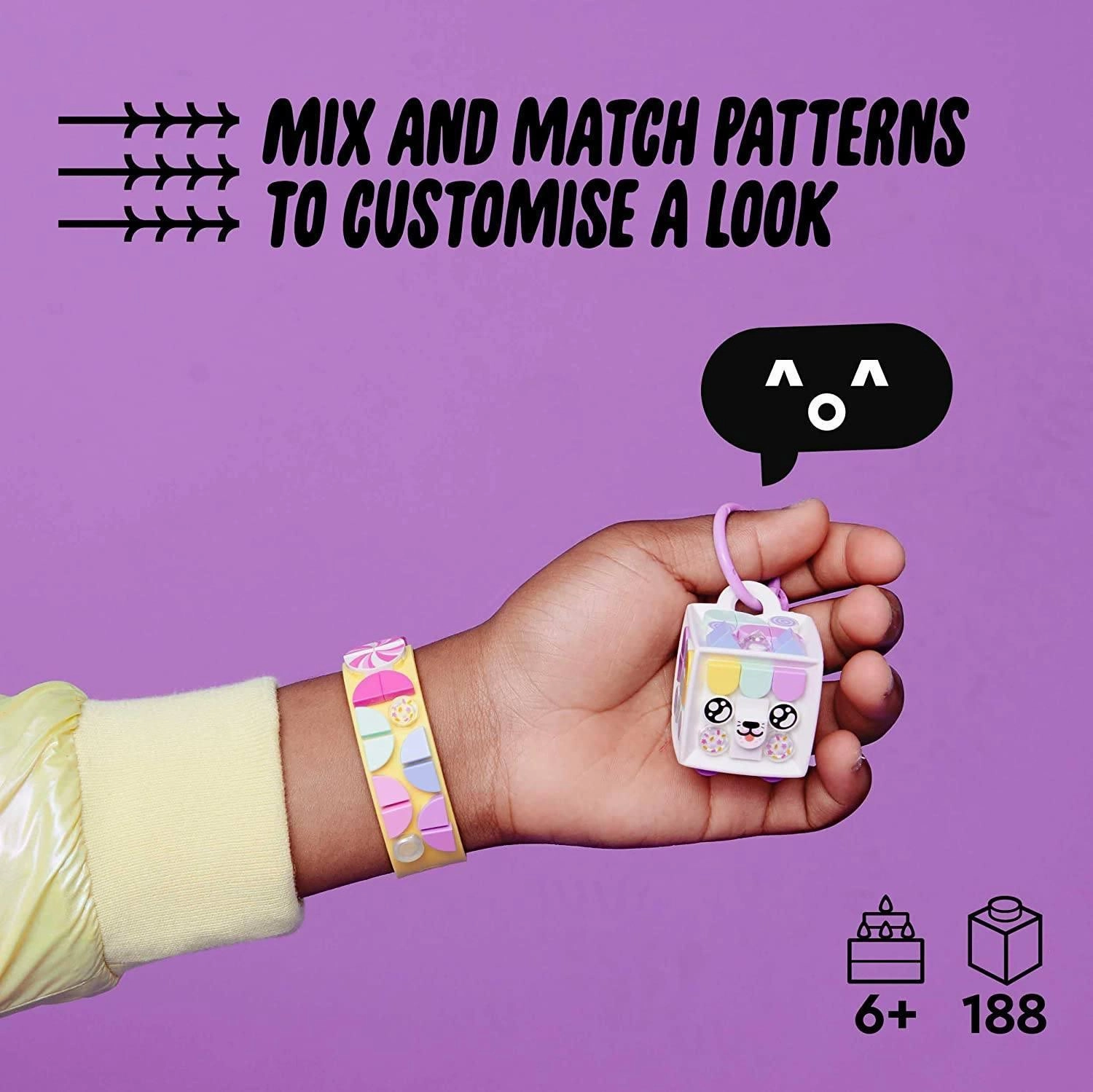 LEGO DOTS 41944 Candy Kitty Bracelet & Bag Tag