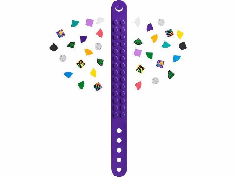 LEGO DOTS 41945 Neon Tiger Bracelet & Bag Tag