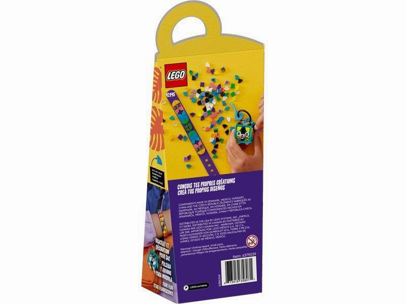 LEGO DOTS 41945 Neon Tiger Bracelet & Bag Tag