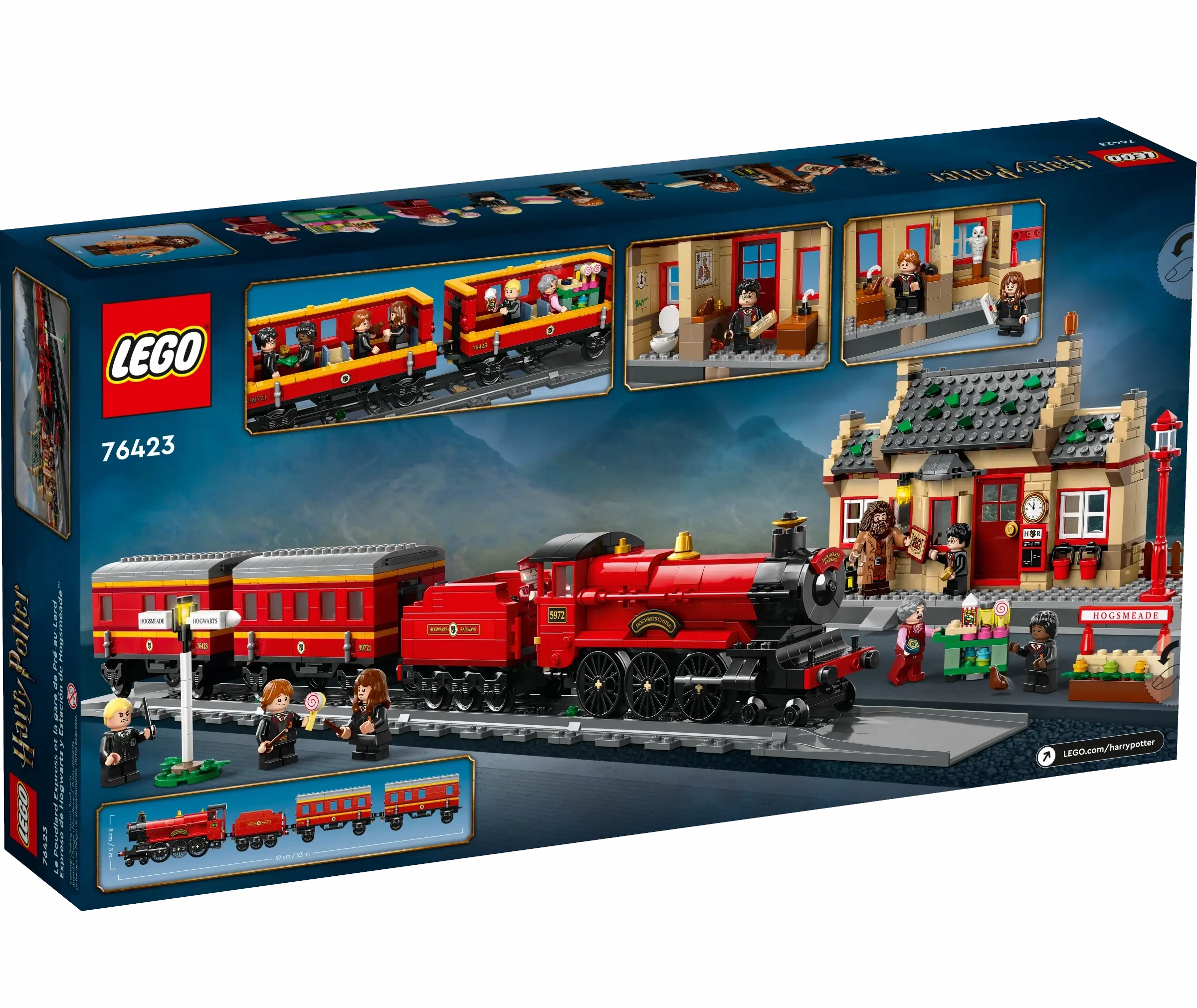 LEGO HARRY POTTER 76423 Hogwarts Express Train Set with Hogsmeade Station