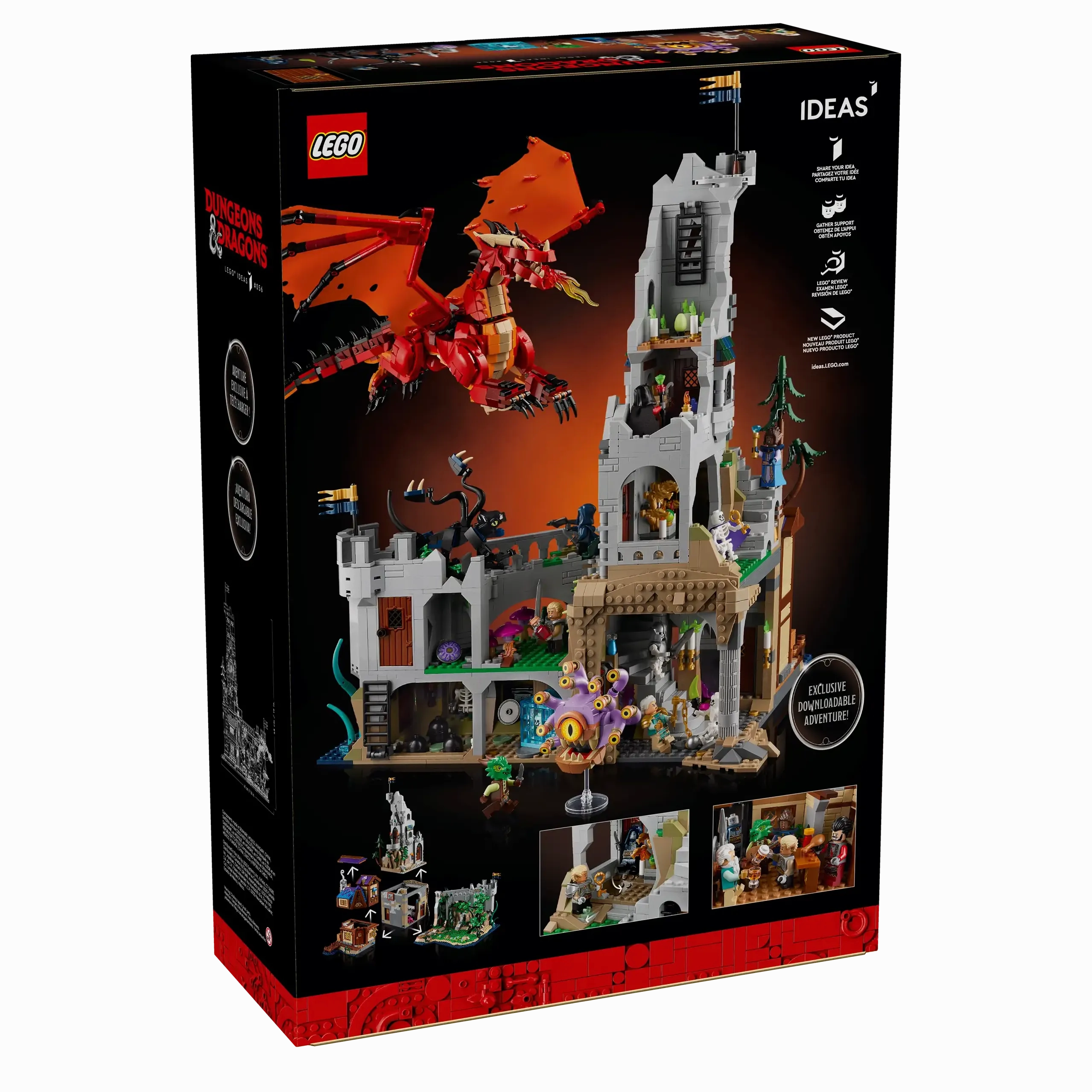 LEGO IDEAS 21348 Dungeons & Dragons: Red Dragon's Tale