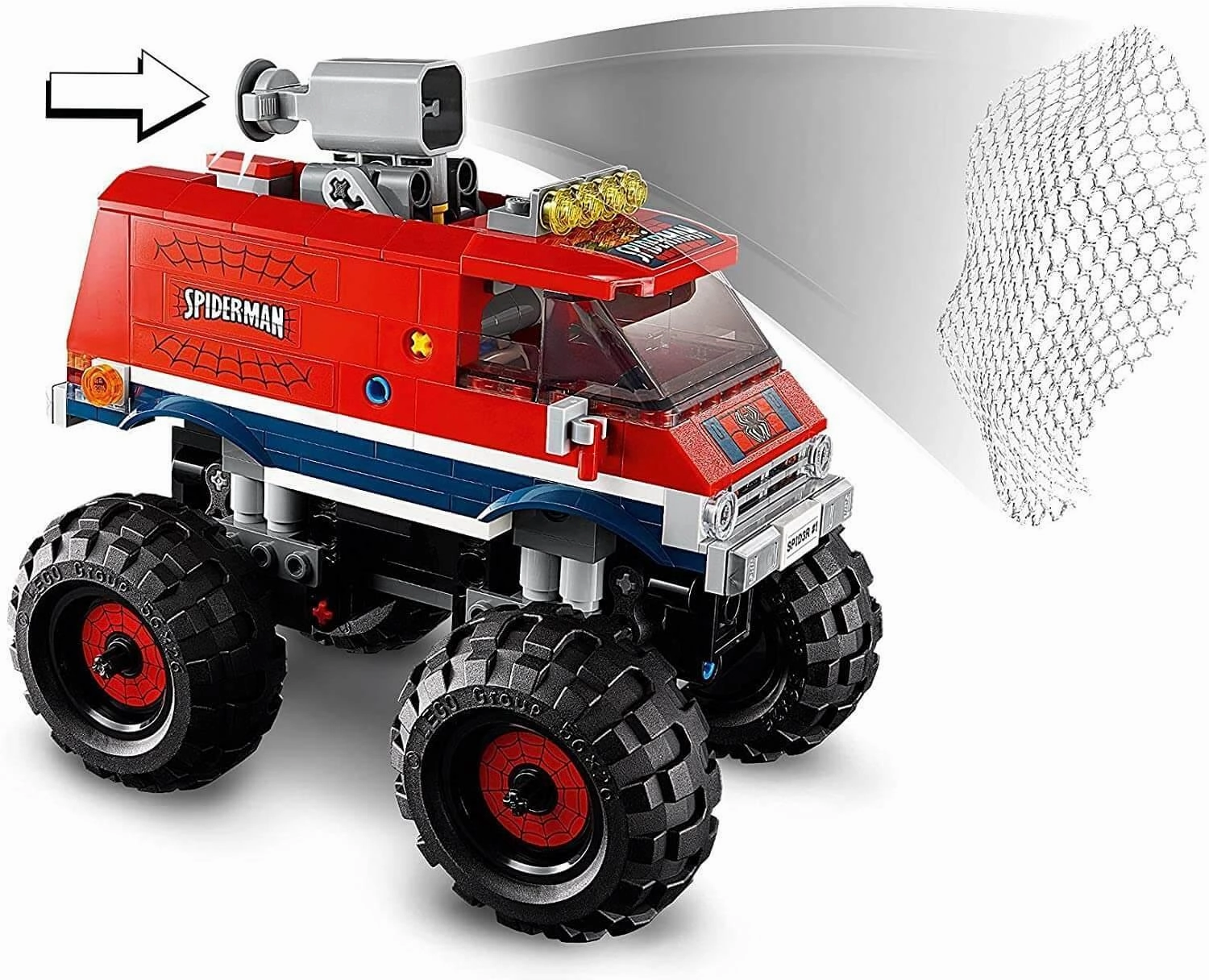 LEGO MARVEL 76174 Super Heroes Marvel Spider-Man's Monster Truck vs. Mysterio