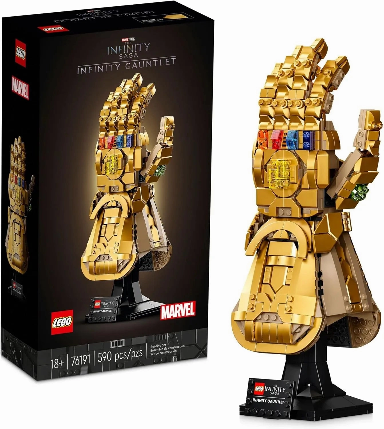 LEGO MARVEL 76191 Avengers Infinity Gauntlet Thanos Set for Adults