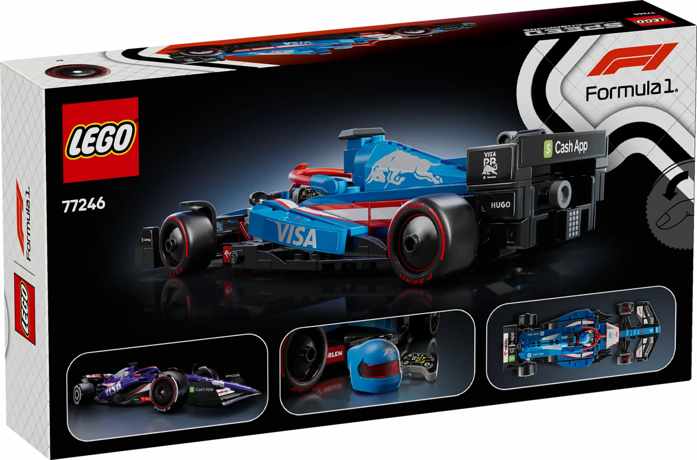 LEGO SPEED CHAMPIONS 77246 Visa Cash App RB VCARB 01 F1 Race Car