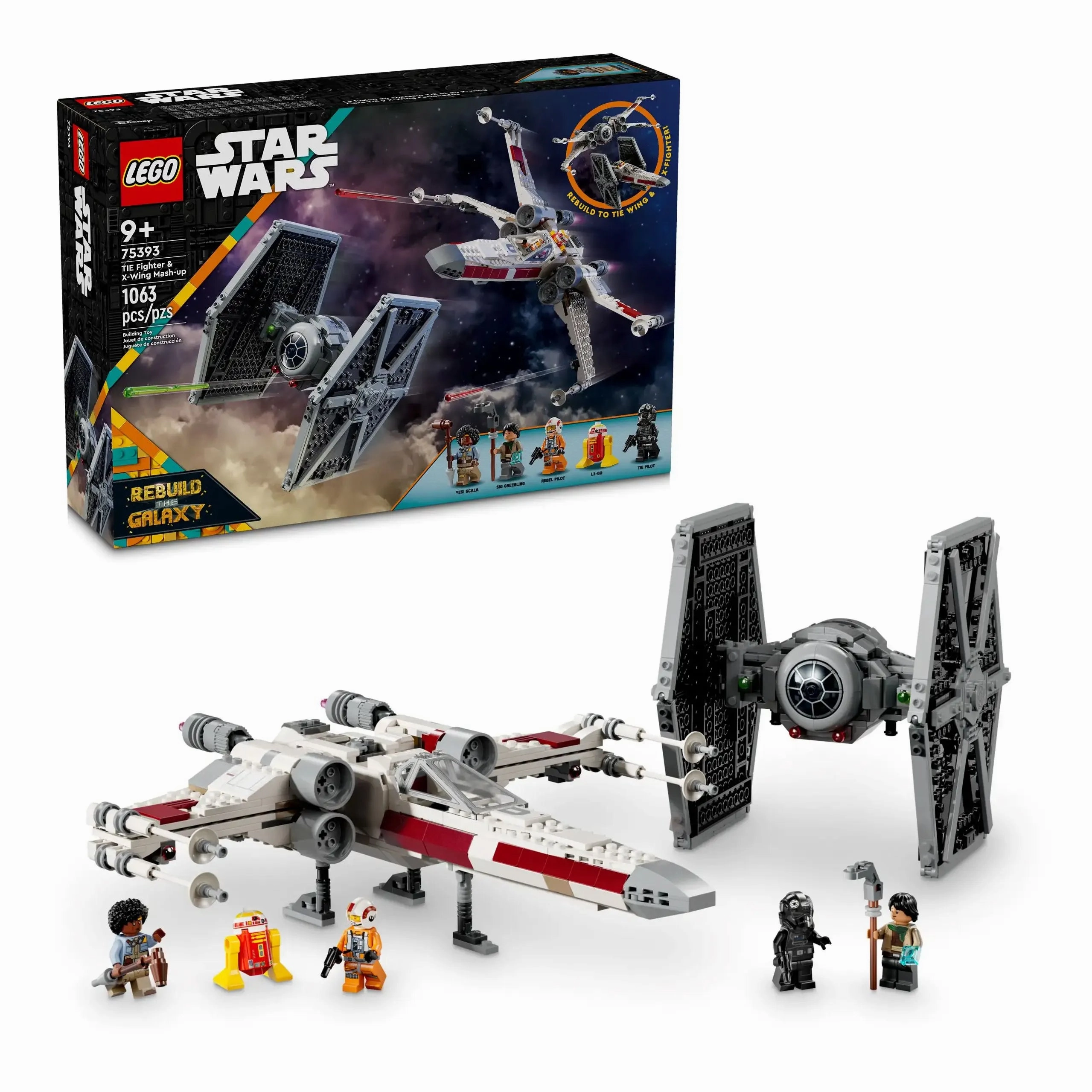LEGO STAR WARS 75393 TIE Fighter & X-Wing Mash-up