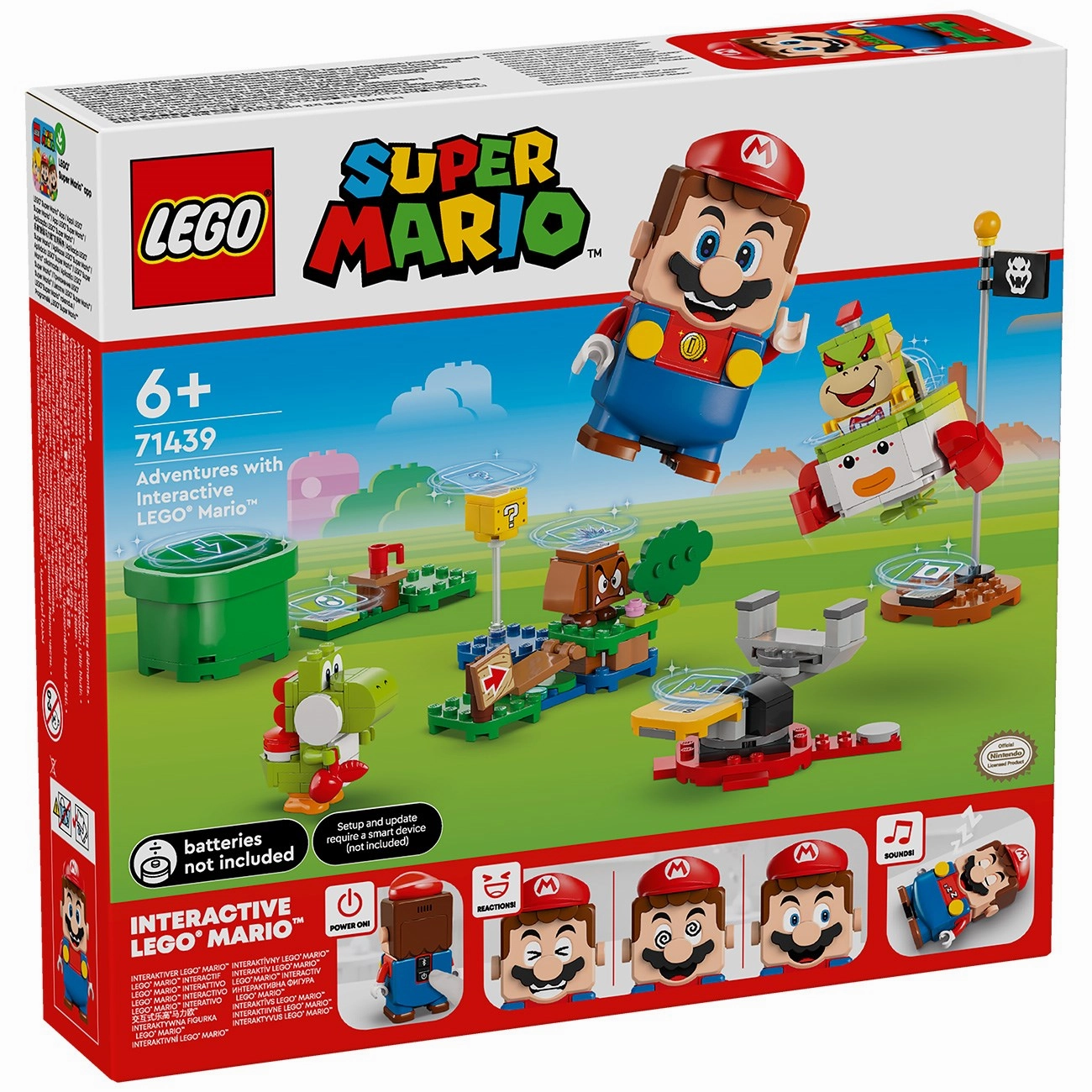 LEGO Super Mario Adventures with interactive LEGO Mario
