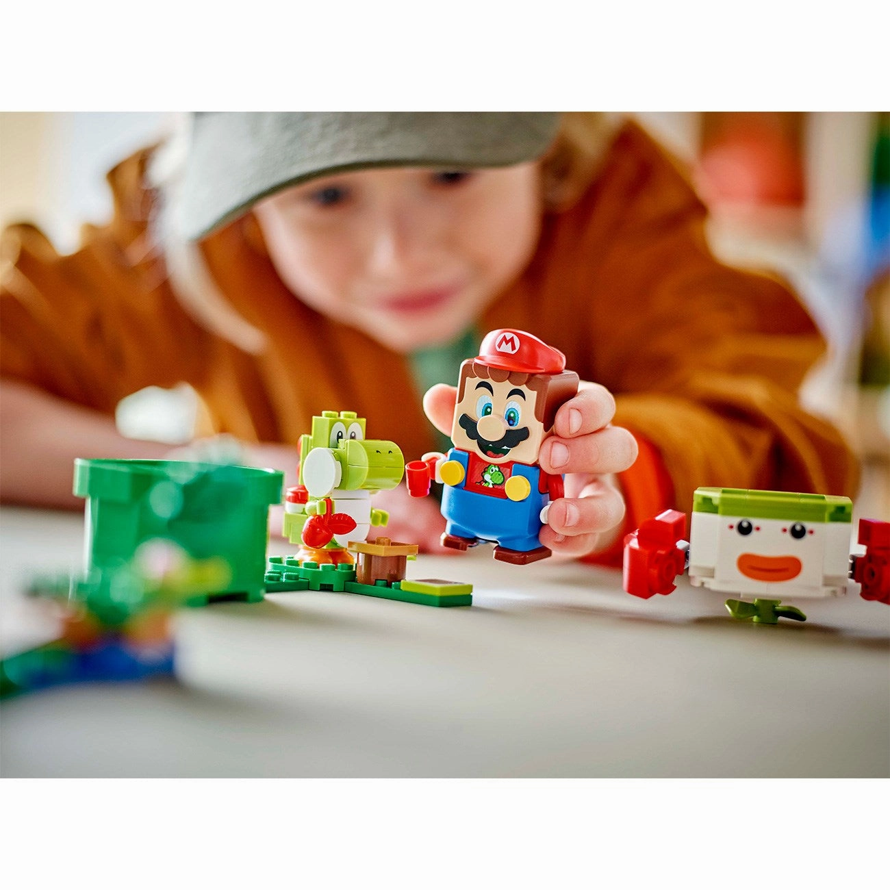 LEGO Super Mario Adventures with interactive LEGO Mario
