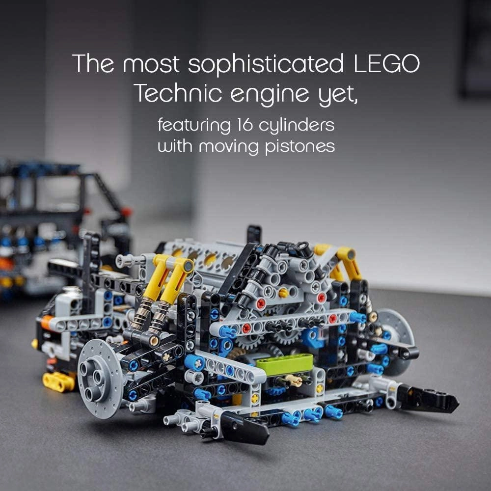 LEGO TECHNIC 42083 Bugatti Chiron Super Sports Car Exclusive Collectible Model, Advanced Building Set